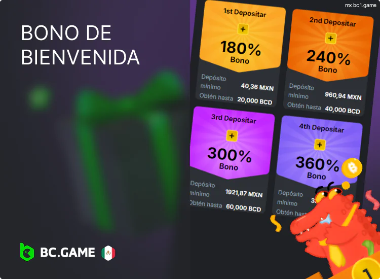 Bono de bienvenida de BC.Game para nuevos jugadores de México