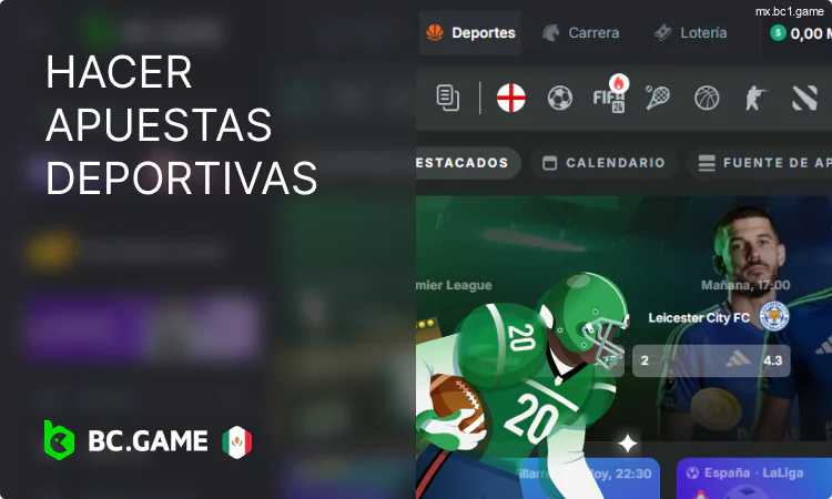 Apuestas deportivas en BC.Game México