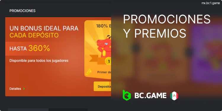 Bonos y promociones en BC.Game México