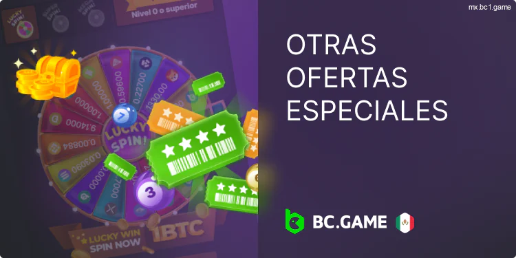 Otras recompensas para jugadores de BC.Game México