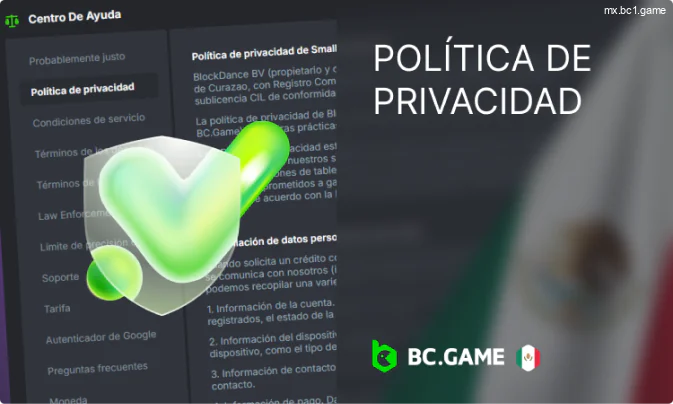 Política de privacidad de BC.Game