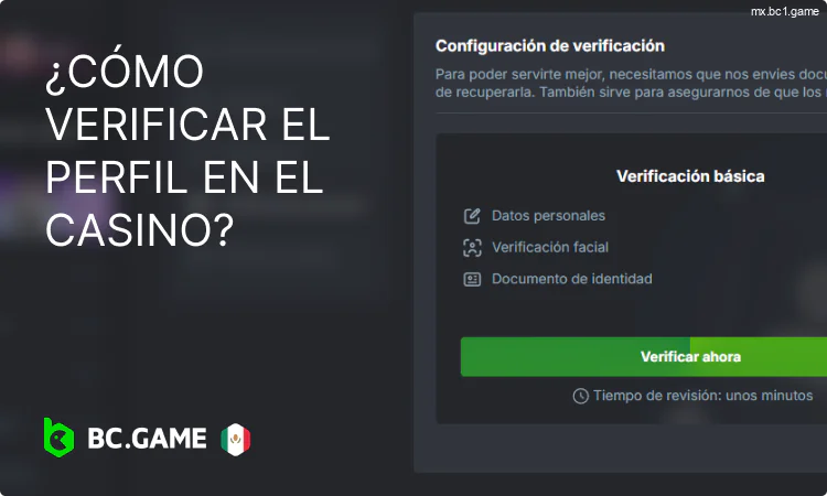 Perfil de verificación de BC.Game México