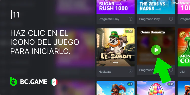 Lanza tu juego favorito de los que ofrece BC.Game